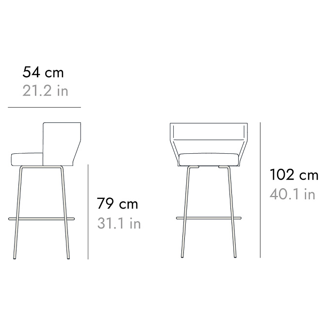 Барный стул PUNT Sena - фото-4 | interior market