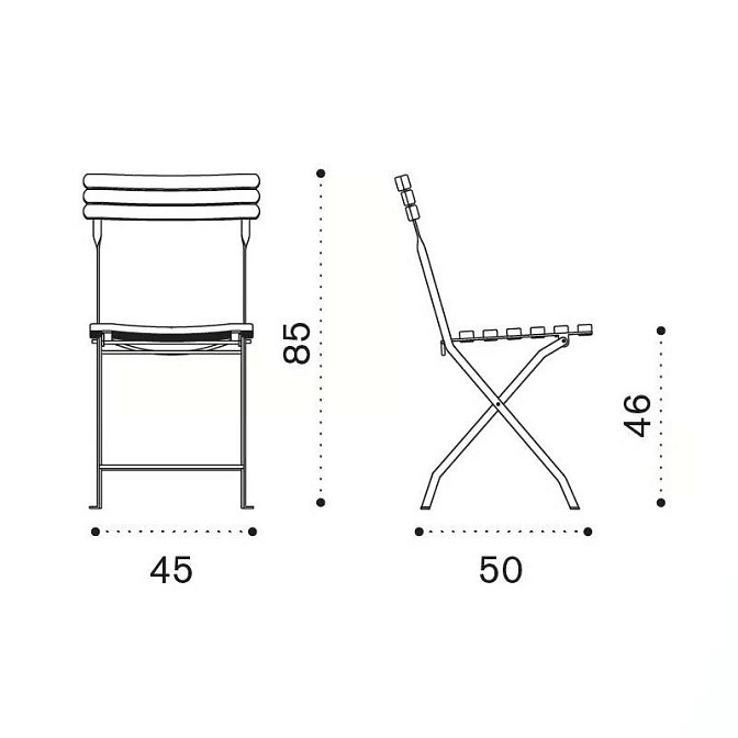 Складной стул Ethimo Laren - фото-2 | interior market