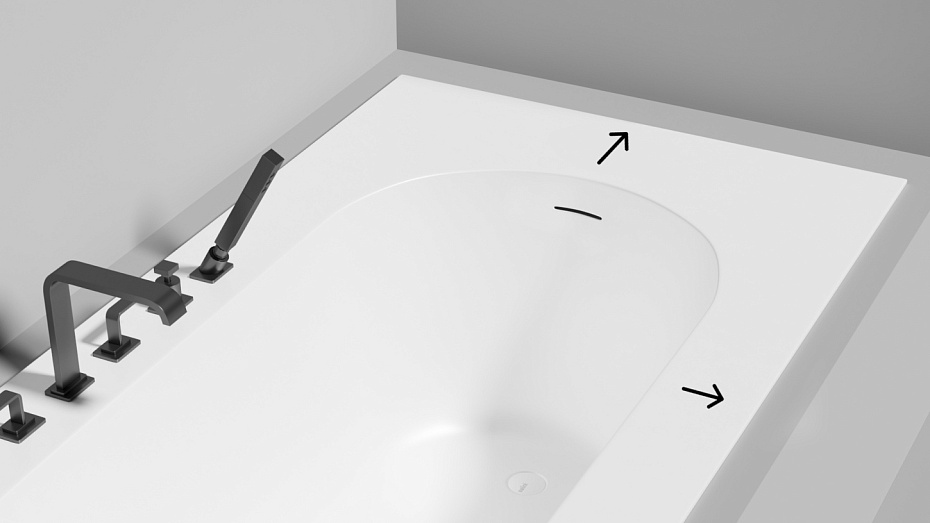 Встраиваемая ванна SALINI ORNELLA KIT 160x70 - фото-6 | interior market