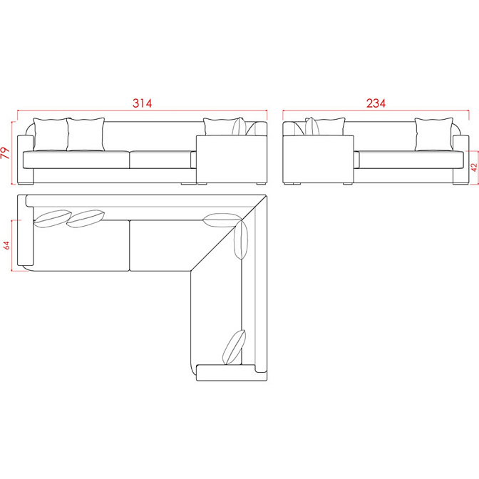 Угловой диван JNL Wagner - фото-3 | interior market