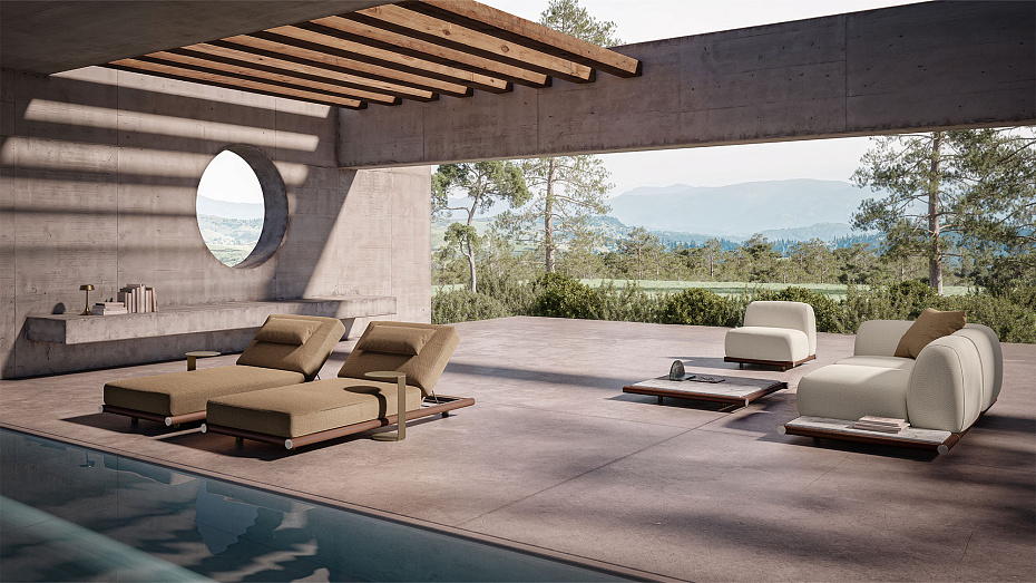 Шезлонг для улицы Rugiano AMALFI - фото-5 | interior market