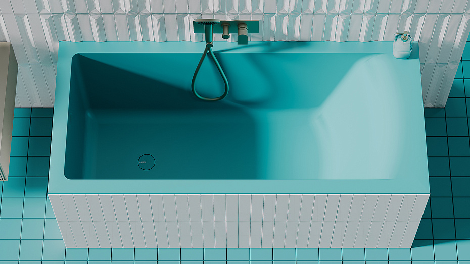 Встраиваемая ванна глянцевая SALINI CASCATA KIT 150x70 - фото-6 | interior market