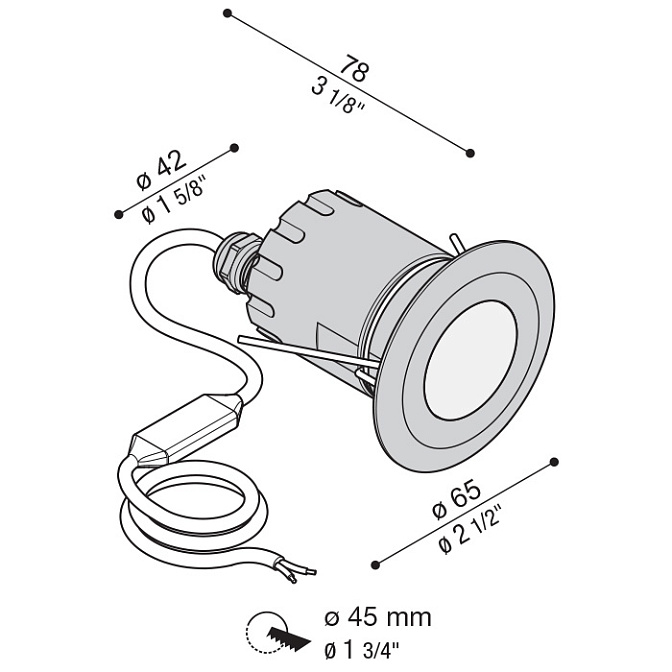 Встраиваемый светильник  Lombardo  - фото-5 | interior market