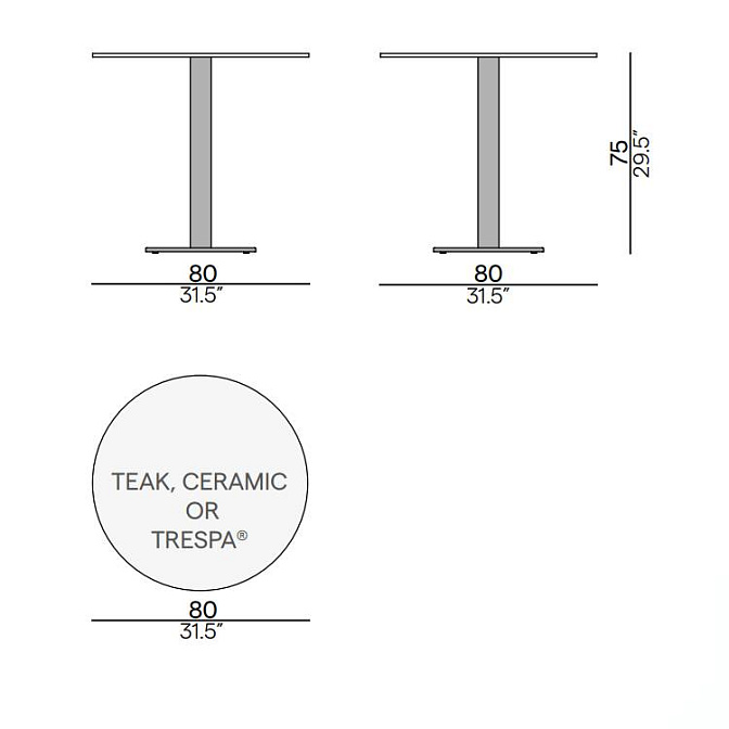 Стол для улицы Manutti Napoli - фото-4 | interior market