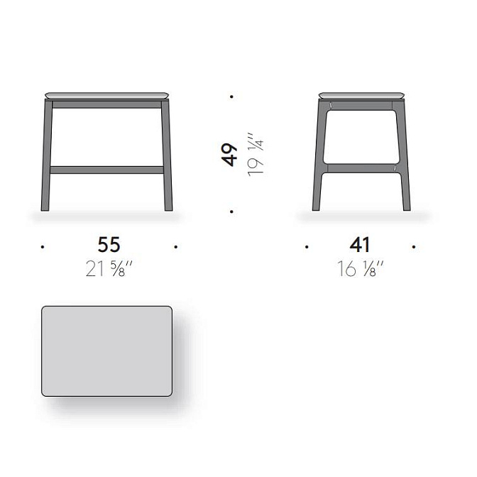 Табуретка De Padova Everyday Life - фото-2 | interior market