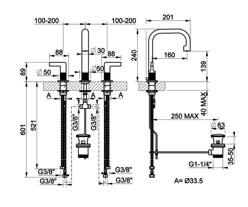 Смеситель для раковины Gessi INCISO - фото-5 | interior market