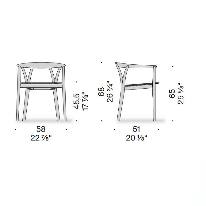 Обеденный стул De Padova DONZELLETTA - фото-3 | interior market