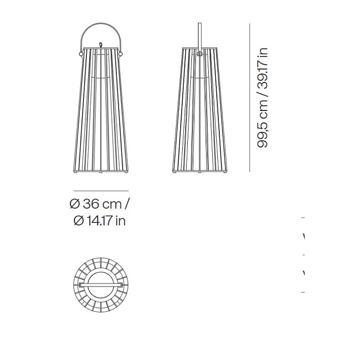 Напольный уличный светильник Point1920 Zuma L - фото-5 | interior market