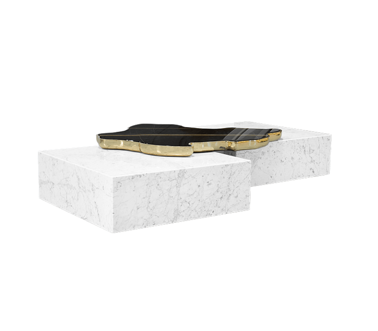Журнальный столик Boca do Lobo Navarra Black White Center Table - фото-2 | interior market