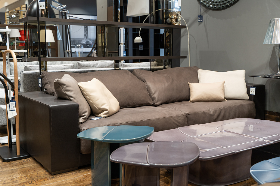 Диван Baxter Budapest extra brown/plume glace - фото-6 | interior market