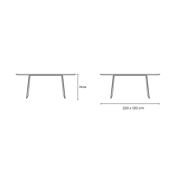 Обеденный стол Tonon Steel Table - фото-6 | interior market