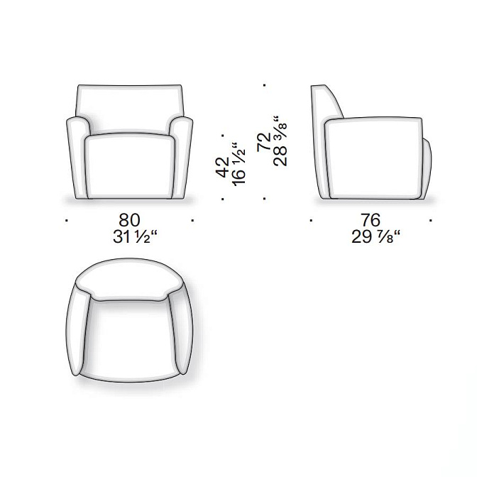 Кресло De Padova Ami - фото-3 | interior market
