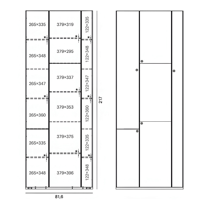 Стеллаж  MDF Italia Random Box & Cabinet - фото-4 | interior market