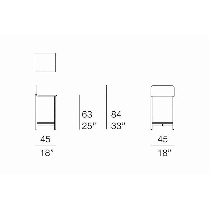 Барный стул Paola lenti HERON - фото-5 | interior market