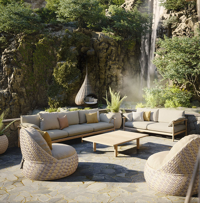 Диван для улицы Dedon TIBBO - фото-3 | interior market