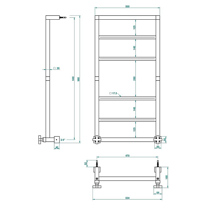 Полотенцесушитель THG Beluga - фото-2 | interior market