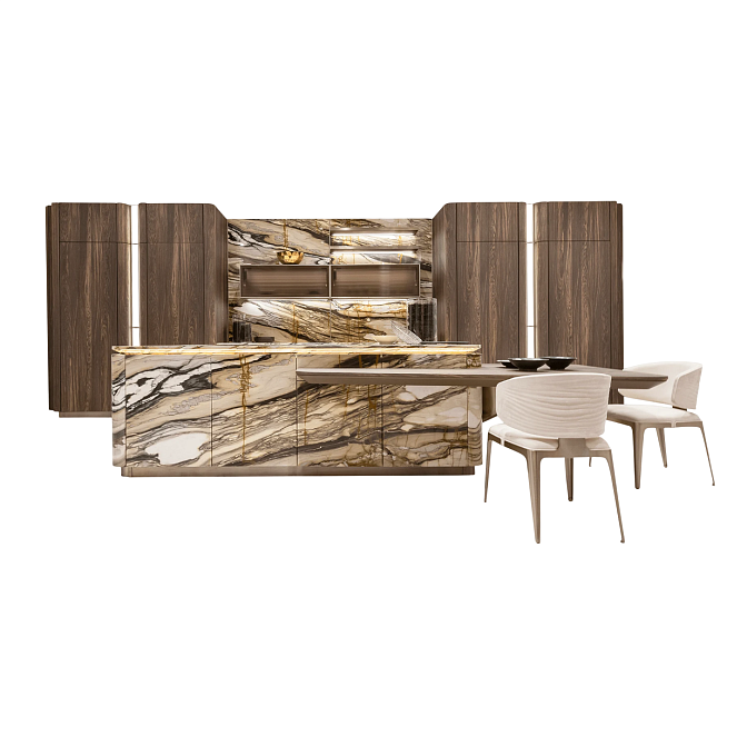 Кухня c островом Visionnaire By Ipe Cavalli Villa d'Este - фото-1 | interior market