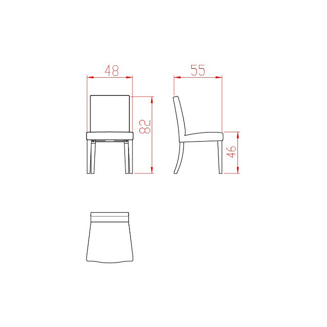 Обеденный стул JNL LUZ - фото-3 | interior market