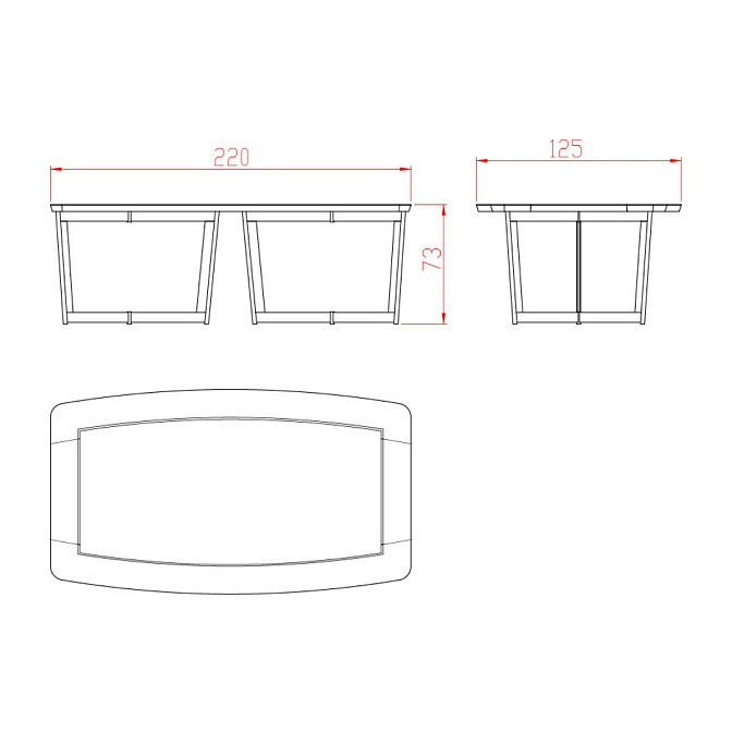 Обеденный стол JNL Strada - фото-3 | interior market