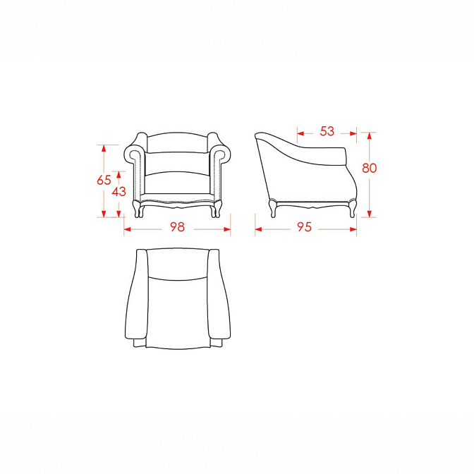 Кресло JNL Molière - фото-4 | interior market