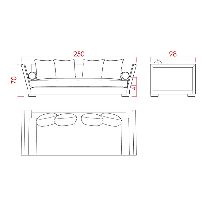 Диван JNL Plesston - фото-3 | interior market