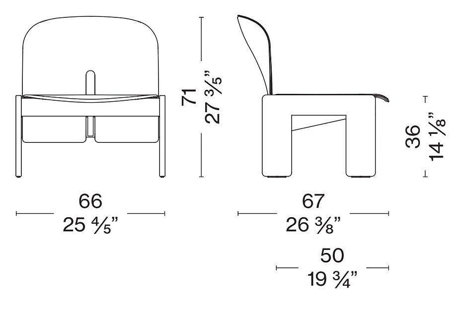 Кресло Cassina Scarpa 925 - фото-3 | interior market