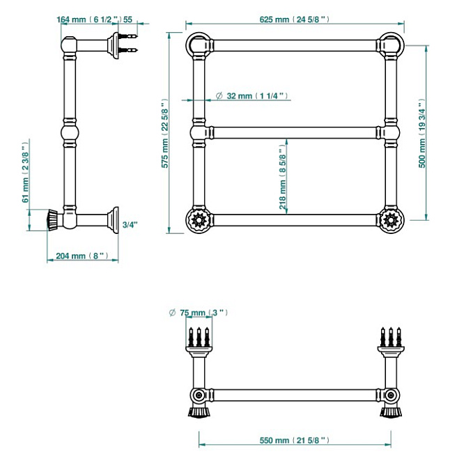 Полотенцесушитель THG  - фото-2 | interior market