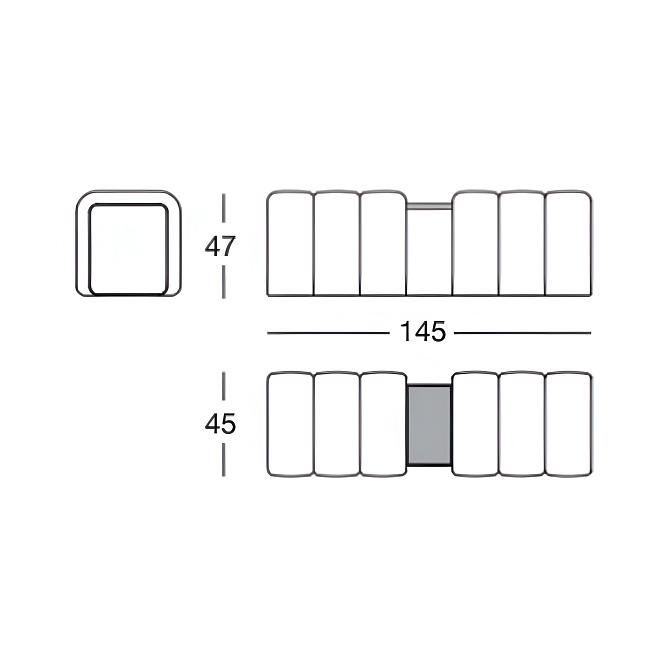 Банкетка Longhi ARIANNA - фото-4 | interior market