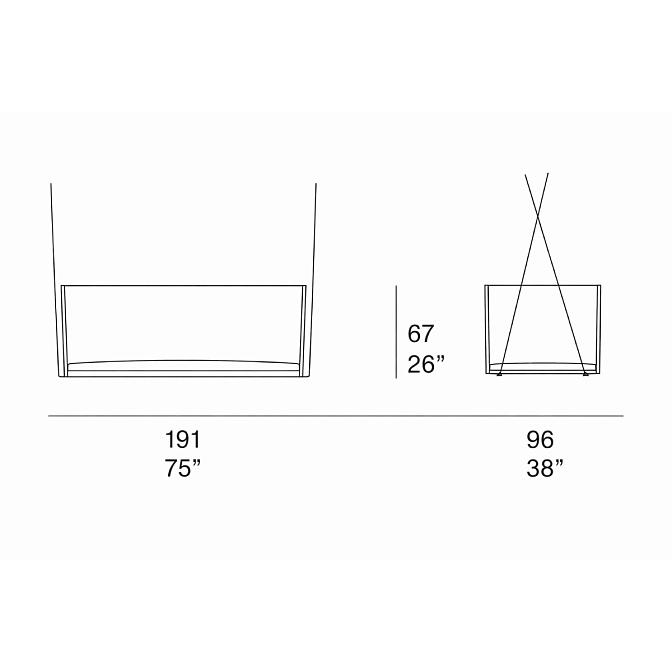 Подвесной диван Wabi Paola lenti - фото-3 | interior market