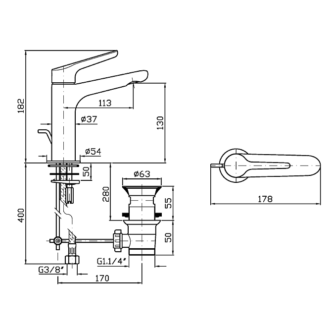 Смеситель для раковины Zucchetti  - фото-2 | interior market