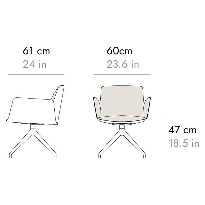 Обеденный стул PUNT Hug - фото-3 | interior market