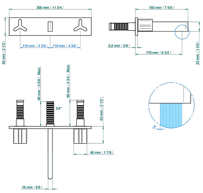 Смеситель встраиваемый THG Icon-X - фото-2 | interior market