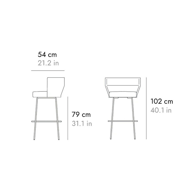 Барный стул PUNT Sena - фото-4 | interior market