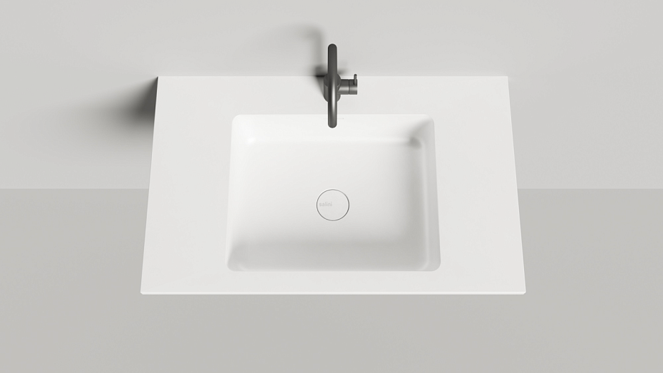 Раковина подвесная матовая SALINI ONDA 80 - фото-3 | interior market