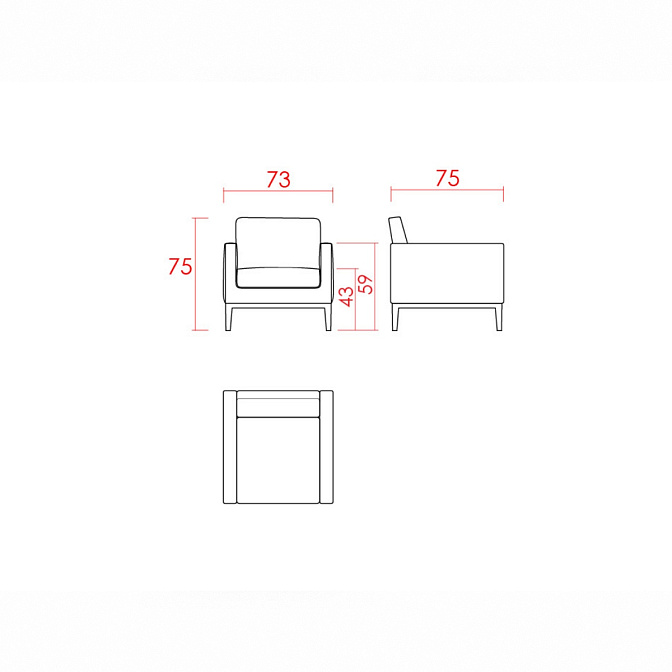 Кресло JNL Madmen - фото-3 | interior market