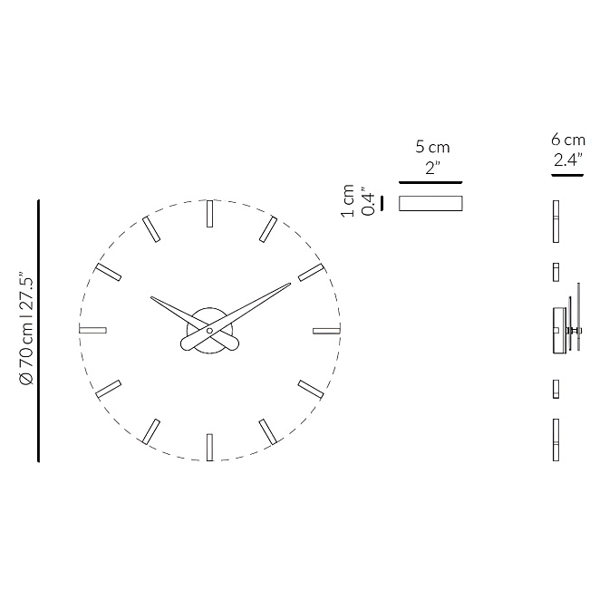 Часы настенные Sunset NOMON - фото-6 | interior market