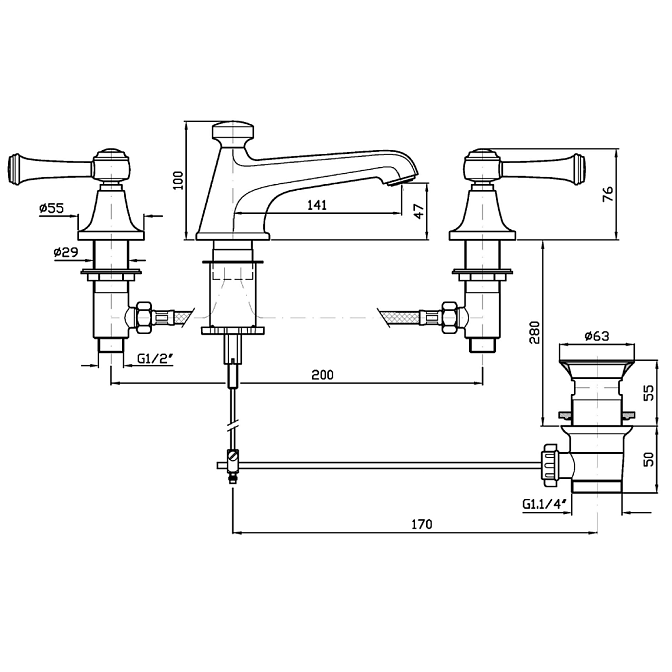 Смеситель для раковины Zucchetti AGORA - фото-2 | interior market