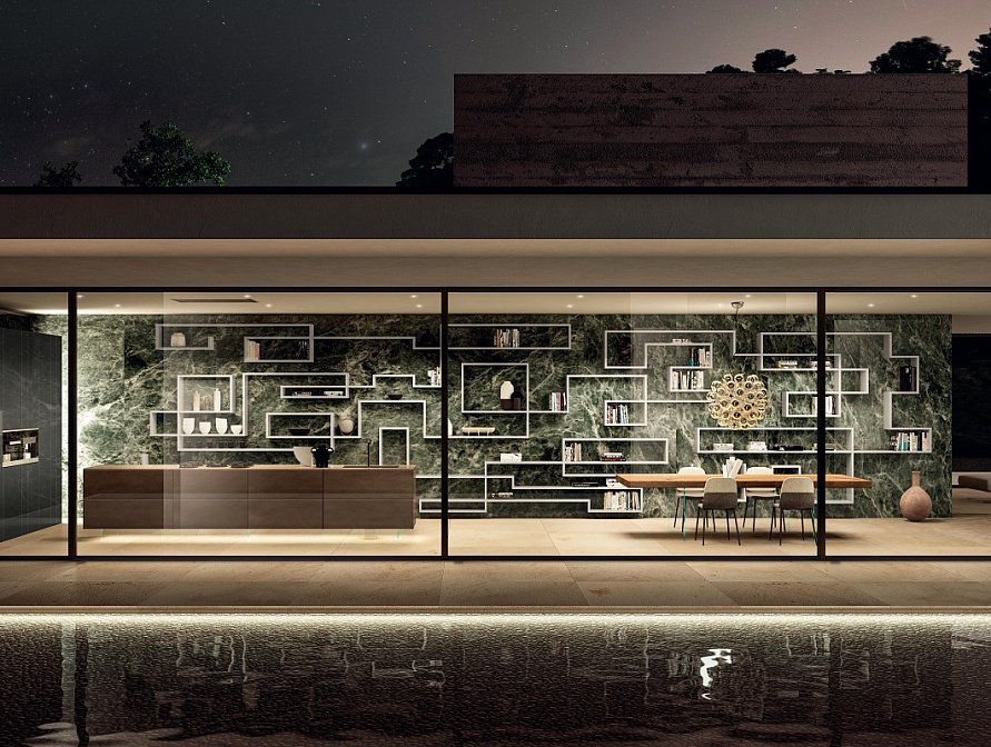 Модульный настенный стеллаж Lago LagoLinea - фото-2 | interior market