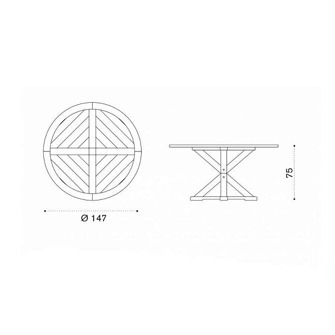 Стол обеденный Ethimo Cronos - фото-2 | interior market