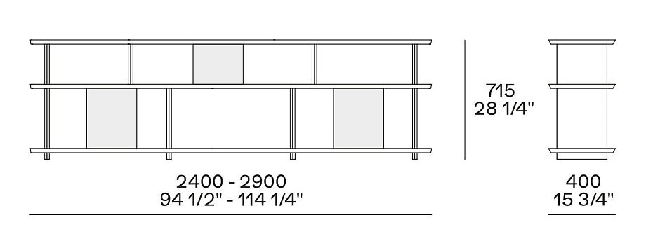 Книжный шкаф Poliform Tess - фото-2 | interior market