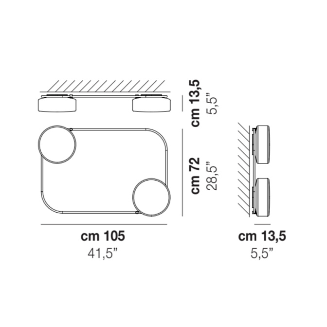 Потолочный светильник  Vistosi Tier - фото-4 | interior market
