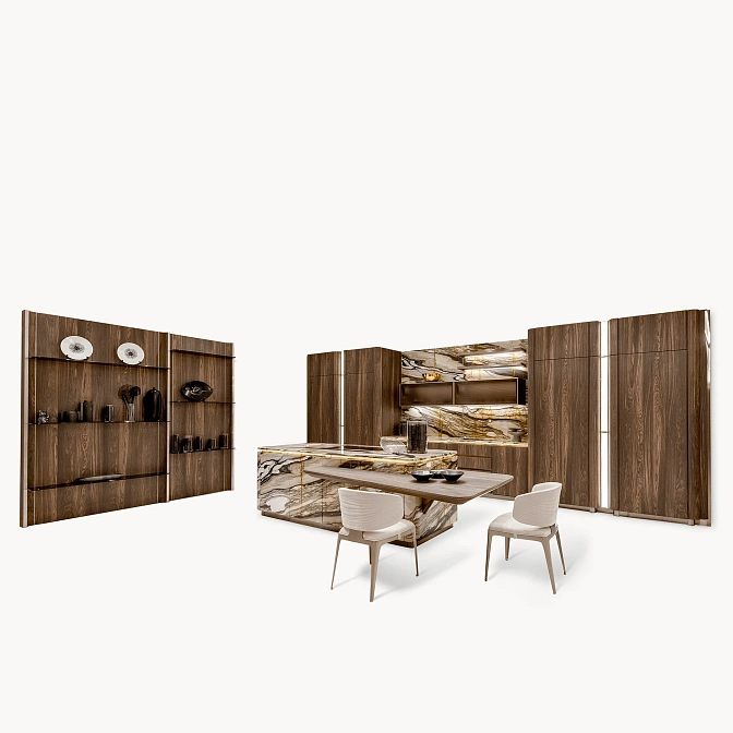 Кухня c островом Visionnaire By Ipe Cavalli Villa d'Este - фото-4 | interior market