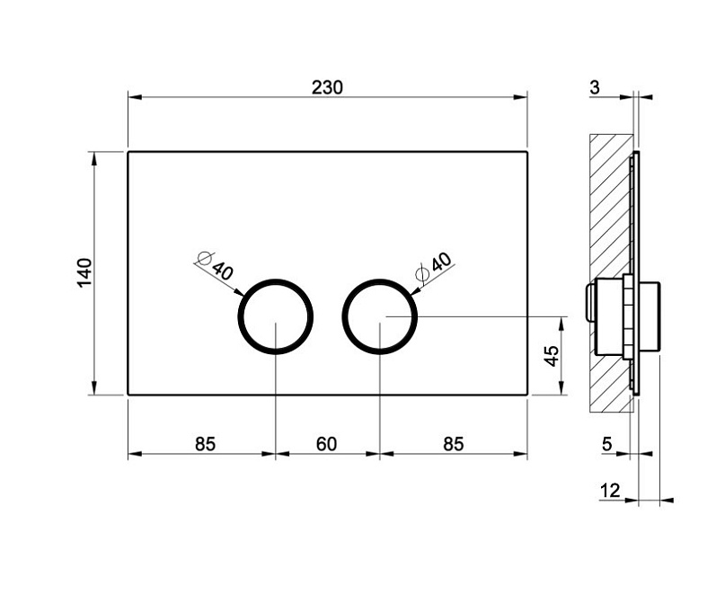 Клавиша Gessi INGRANAGGIO - фото-2 | interior market