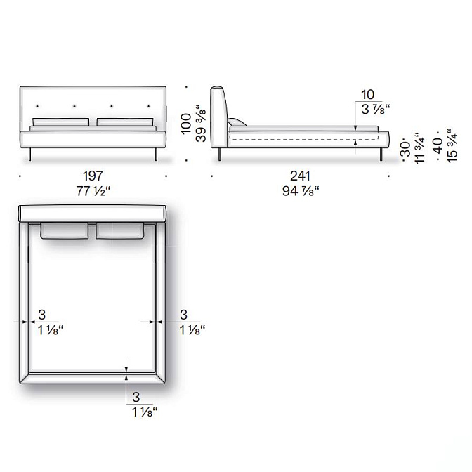 Кровать De Padova IMERA - фото-3 | interior market