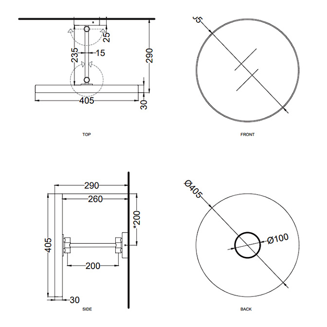 Зеркало для ванной Cielo Pluto - фото-3 | interior market