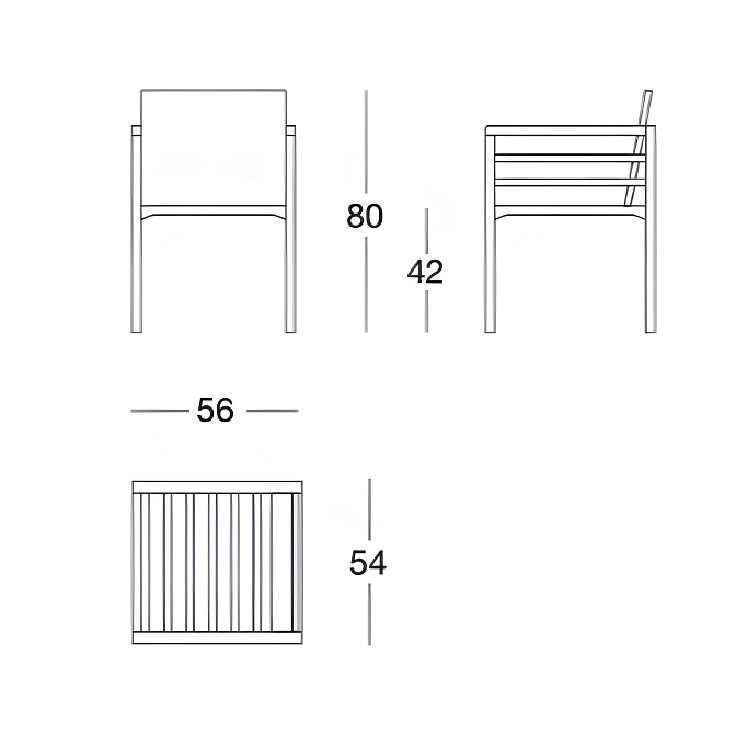 Стул для улицы Longhi Stadel - фото-4 | interior market