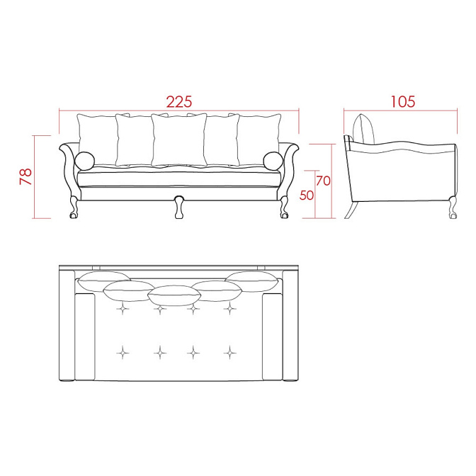 Диван JNL VICTORIA - фото-3 | interior market