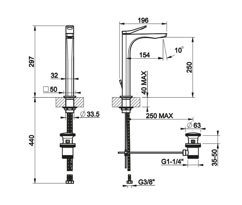 Смеситель Gessi RILIEVO - фото-2 | interior market