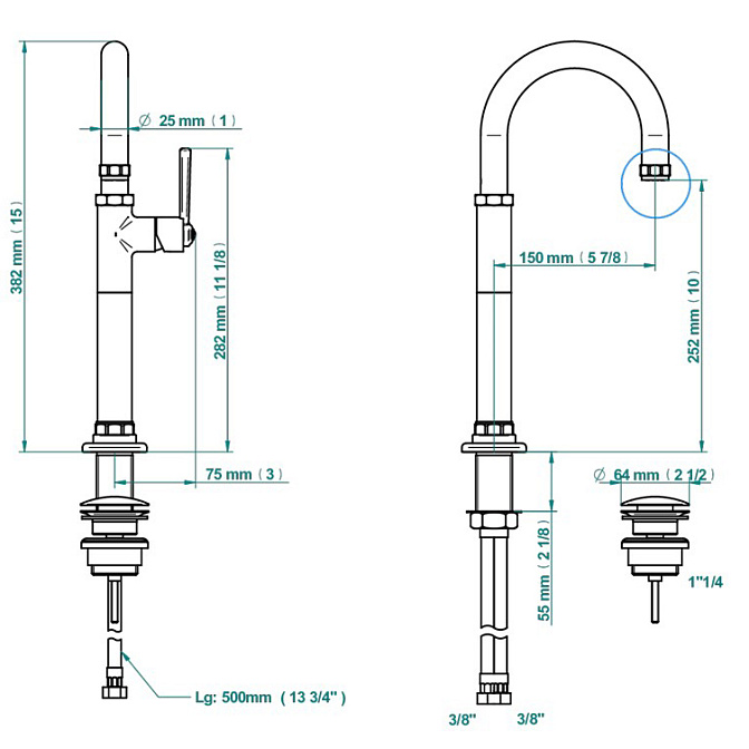Смеситель для кухни THG  - фото-2 | interior market