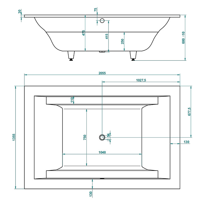 Ванна  THG Two be - фото-2 | interior market